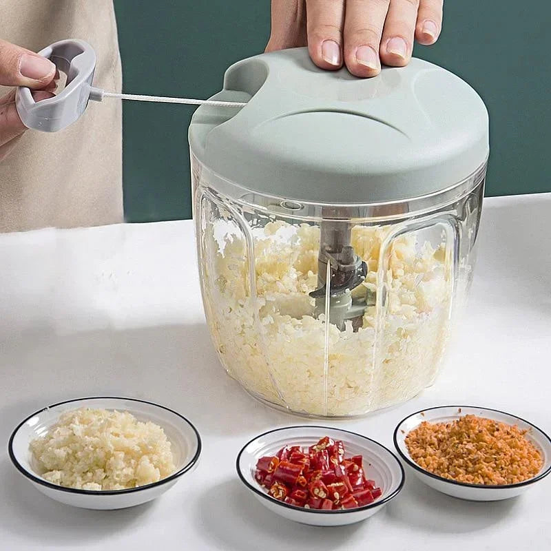 Home Kitchen Manual Ginger Grinder Garlic Mud Splasher Multifunctional Vegetable Cutter Handheld Meat Grinder Modern Minimalist
