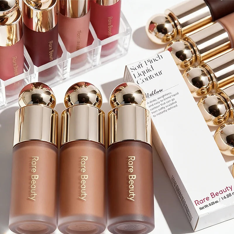 Rare Beauty Liquid Bronzer Shade Smooth Highlight Mirror Lasting Natural Nose Shadow Waterproof Brighten 3D Face Contour Makeup