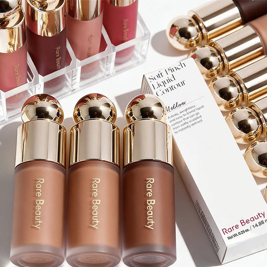 Rare Beauty Liquid Bronzer Shade Smooth Highlight Mirror Lasting Natural Nose Shadow Waterproof Brighten 3D Face Contour Makeup