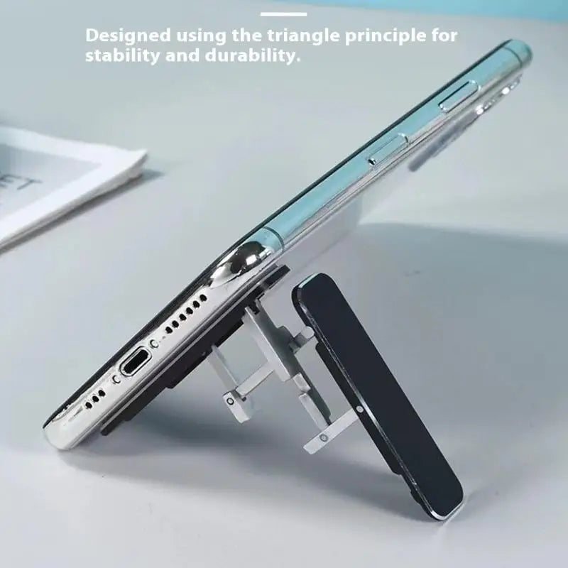 1/3PCS Mini Invisible Foldable Mobile Phone Stand Aluminum Alloy Desktop Mount Material Holder Adjustable Angle For Cellphone