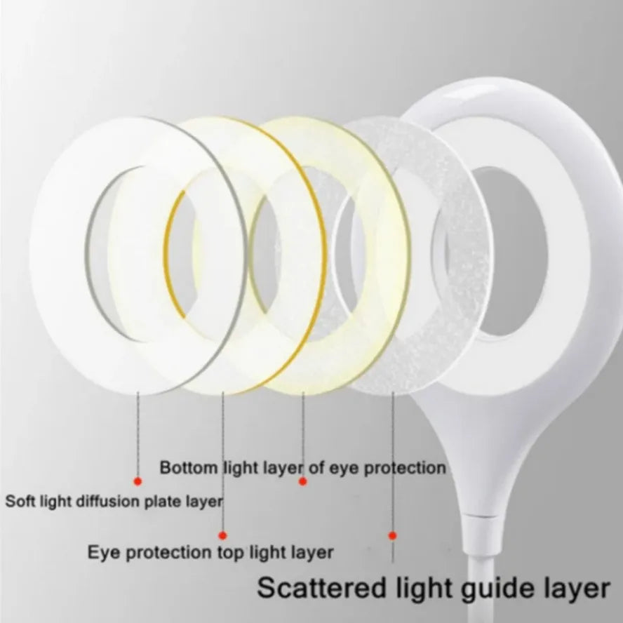 18LED USB Table Lights Night Light Dormitory Bedside Book Lamp Eye Protection Student Study Reading Portable Direct Plug