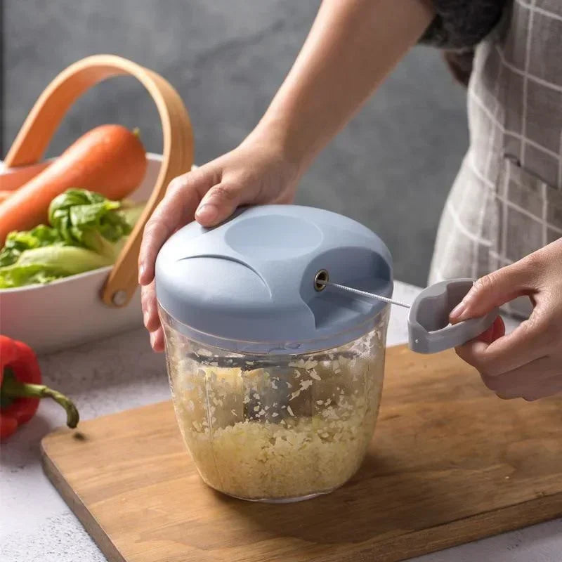 Home Kitchen Manual Ginger Grinder Garlic Mud Splasher Multifunctional Vegetable Cutter Handheld Meat Grinder Modern Minimalist
