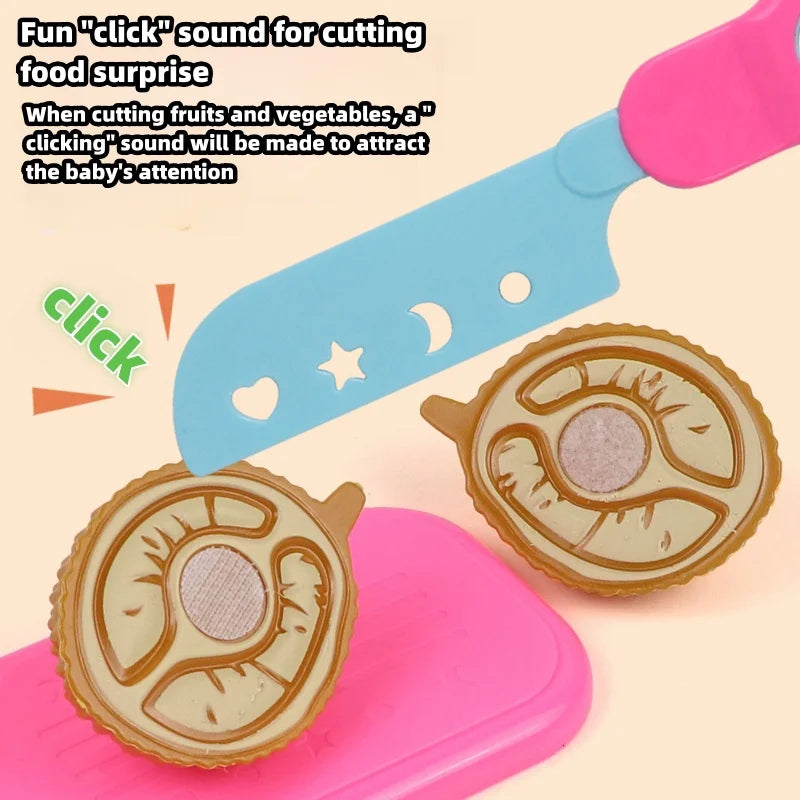 5 PCs Set DIY Fruit Cutting Music Toy Simulation Vegetable Fruit and Vegetable Children's Toy Girl Boy Kitchen Food Set